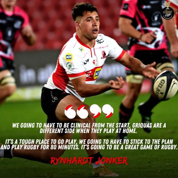 Rynhardt Jonker with quote