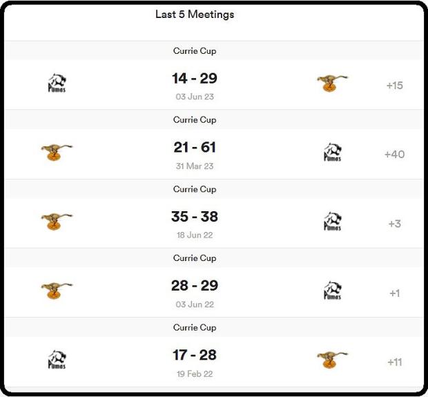 Cheetahs-v-Pumas-last-five-meetings