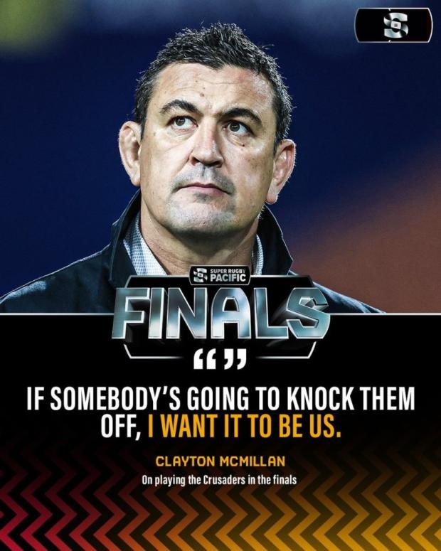 Super Rugby Final with quote