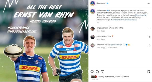 PICTURE: Stormers say goodbye to homegrown talent