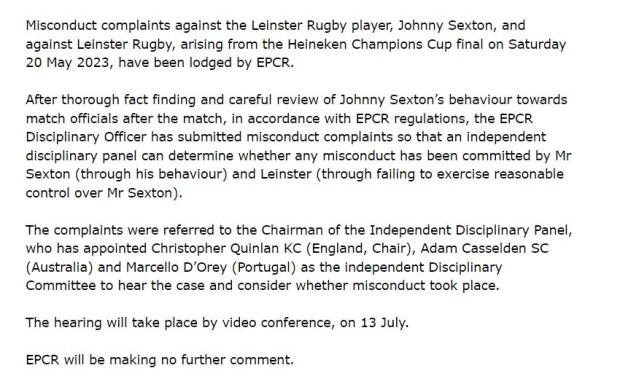 Sexton charged with misconduct after rant at SA ref Peyper