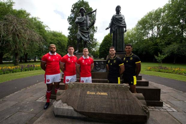 Evan James Statue