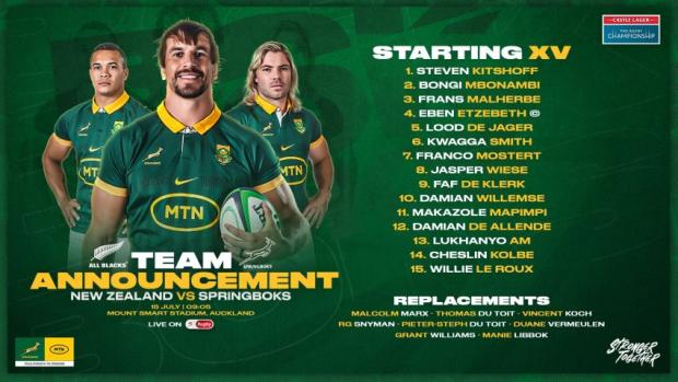 Springbok team