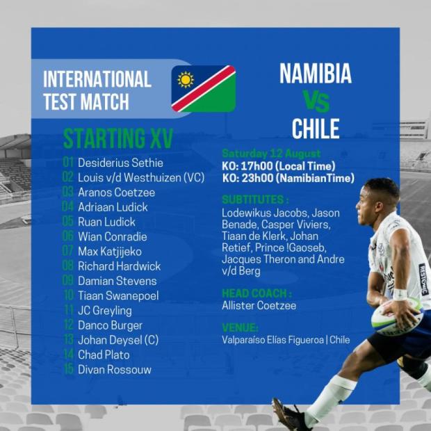 Chile v Namibia - Teams and Prediction