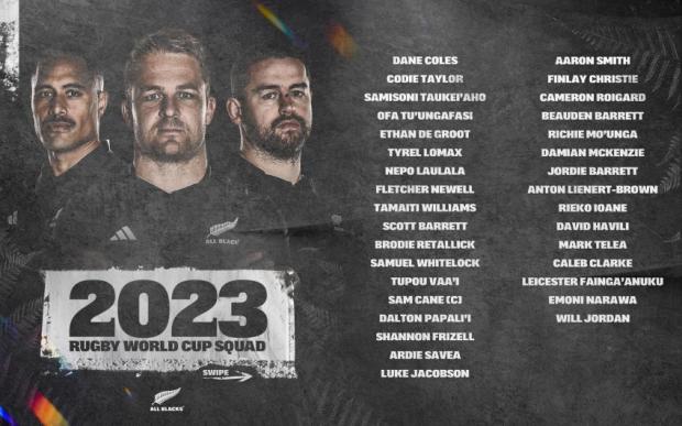All Blacks to rely on experience as they reveal their World Cup hand
