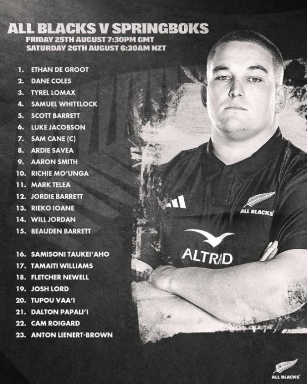 All Blacks go all out for Boks