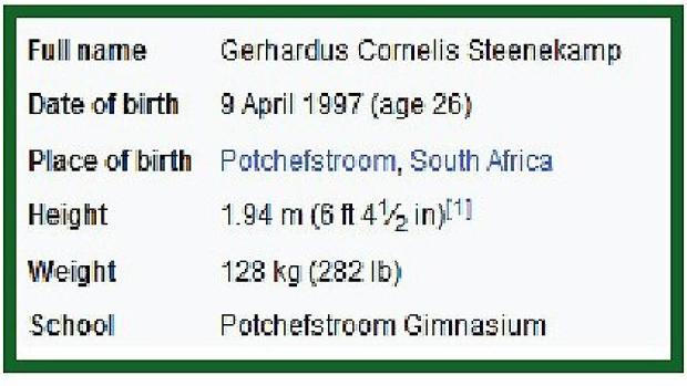Gerhard-Steenekamp-mini-bio