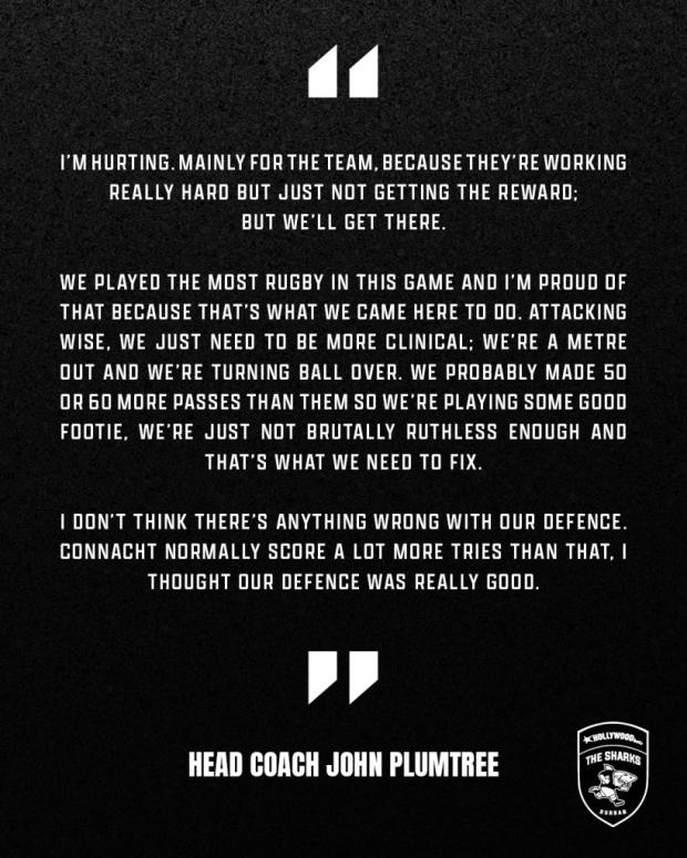 John Plumtree quotes on losing five in a row