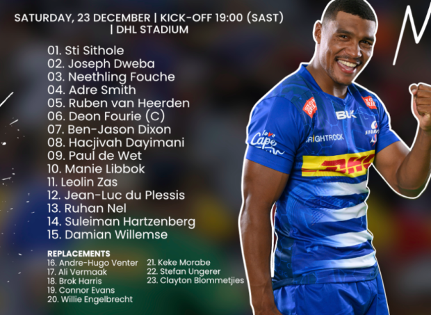 Stormers spring midfield surprise for Bulls showdown