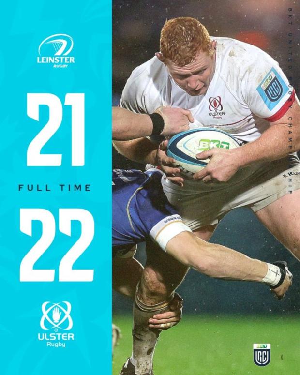Ulster hold on for famous win over Leinster