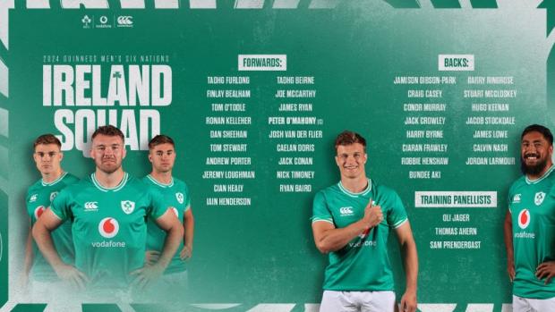 Ireland Six Nations squad 2024