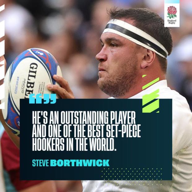 Jamie George with quote