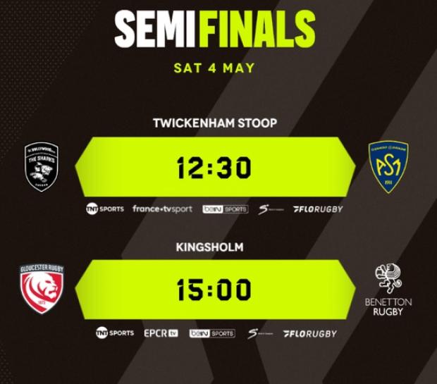 Challenge Cup semifinal fixtures