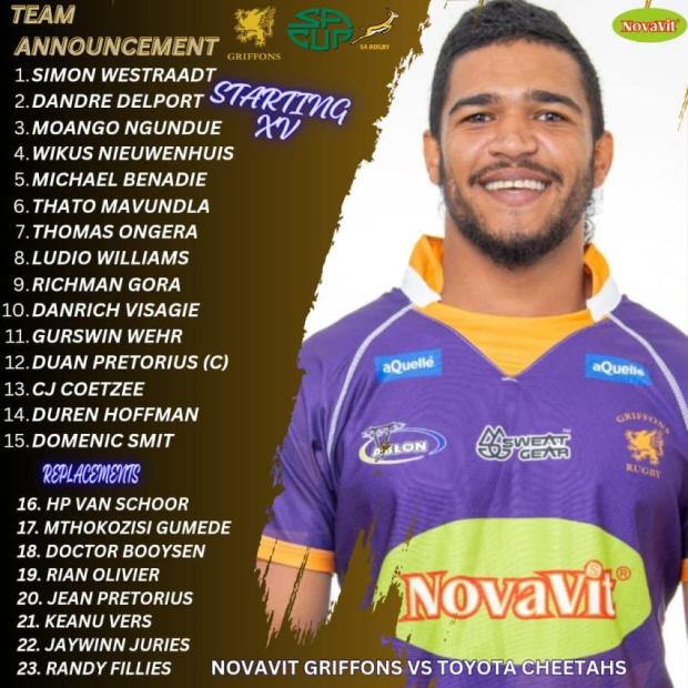 Griffons team v Cheetahs 2024