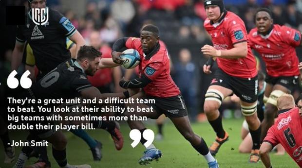 Lions with John Smit quote