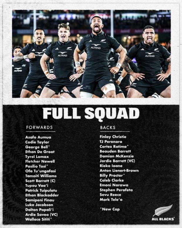 All Black squad 2024