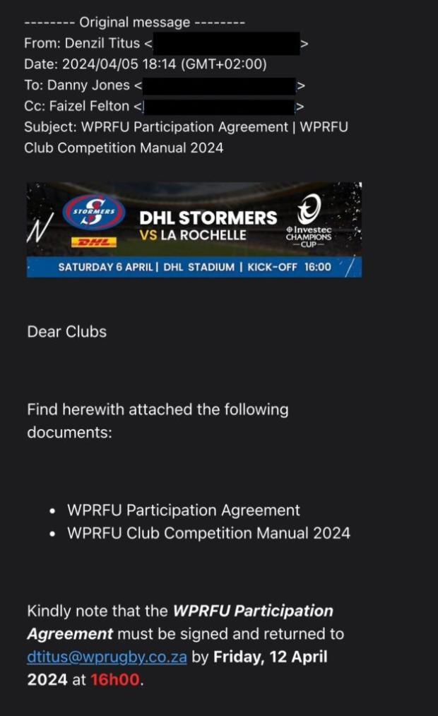 WPRFU participation agreement