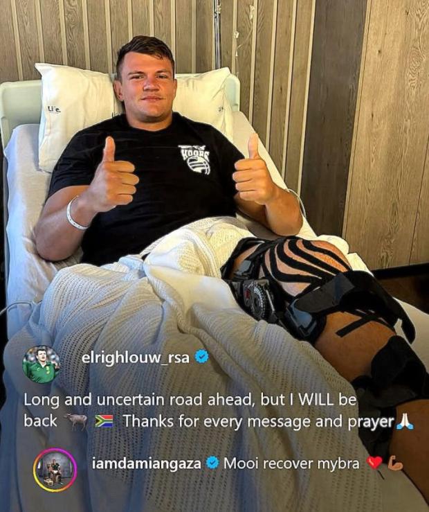 'An uncertain road ahead' for Bok star after serious injury