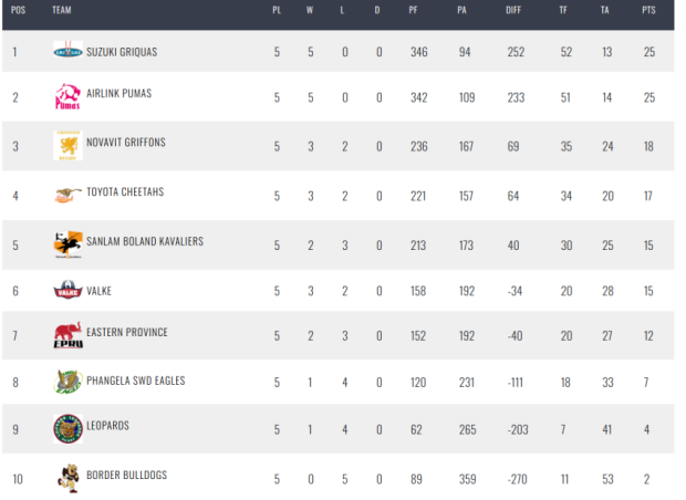 Cheetahs back in race for Currie Cup spot