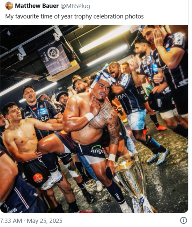 #PICTURES: Bordeaux-Bègles' post-match celebrations add fuel to Pollock incident