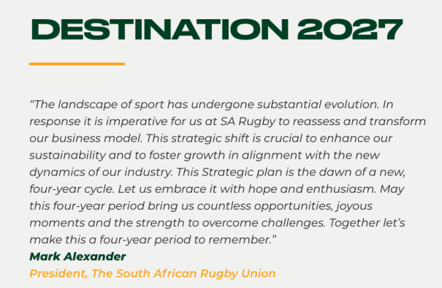 SA Rugby turning massive loss into reaping rewards