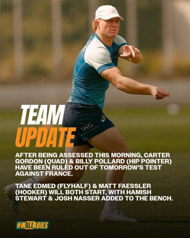 Australia's Euro tour hits another hurdle