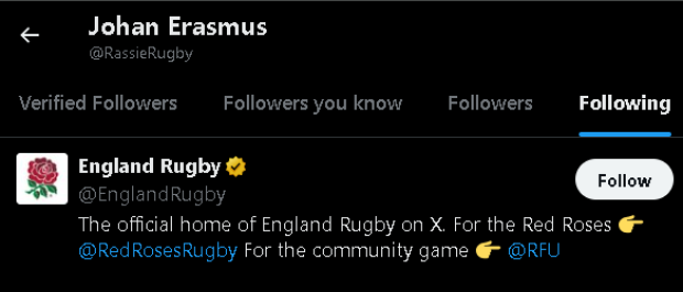 Rassie sends England a message