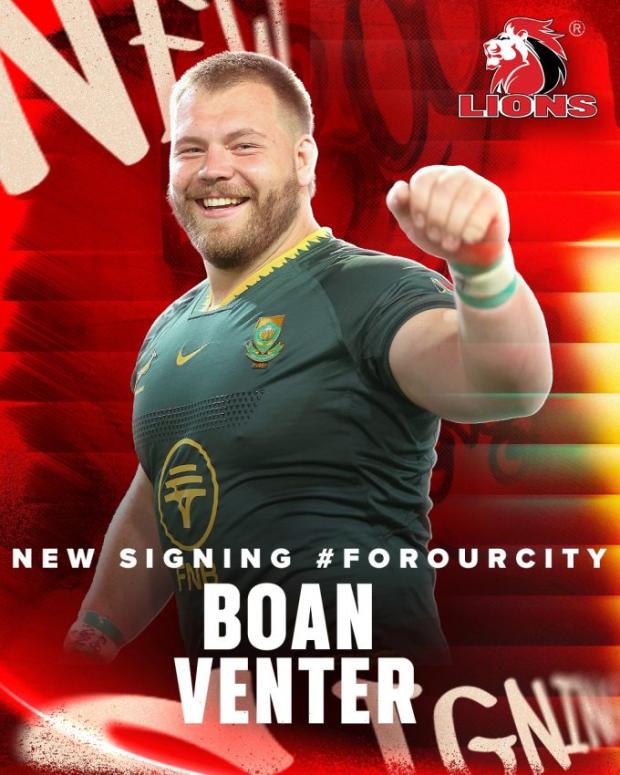 Lions land massive signing as Bok heads to Jozi
