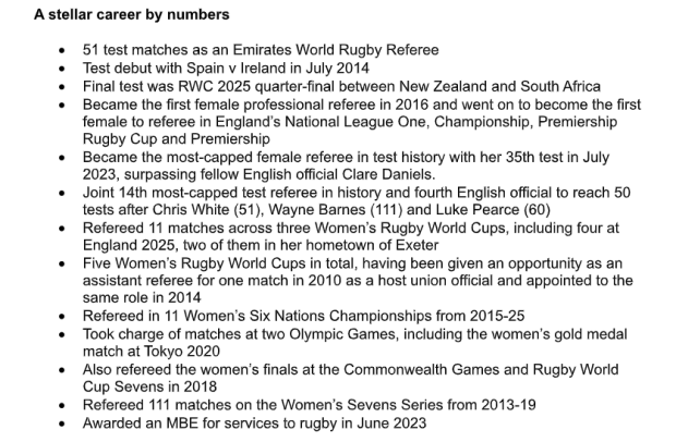 Referee great calls time on career