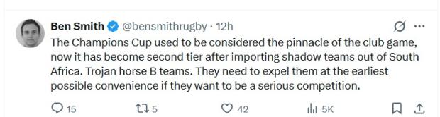 Kiwi scribe blames SA teams for Champions Cup’s decline despite being in the hunt for play-offs