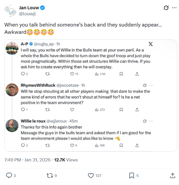 Willie hits back at online trolls after Bulls win