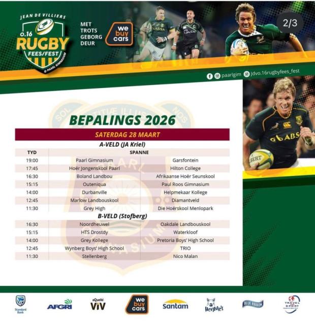De Villiers: SA schools rugby stronger than ever
