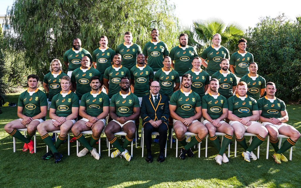 Bok team photograph gives away late change - south africa | Rugby365