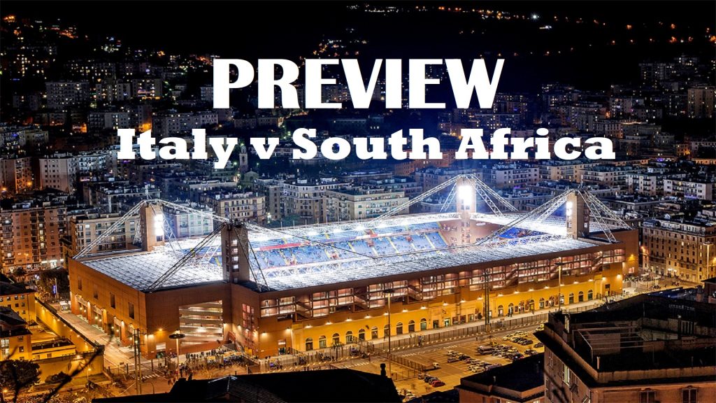 Italy v South Africa - teams and prediction