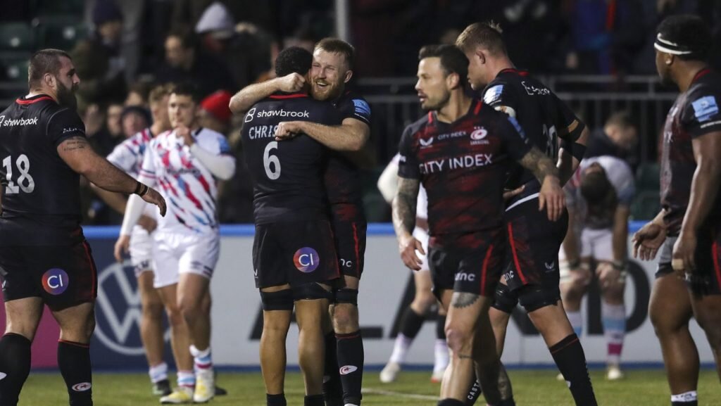 Hougaard the hero as Saracens edge Bristol with last-gasp try