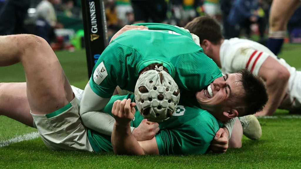 Ireland hold off 14-man England to win Six Nations Grand Slam