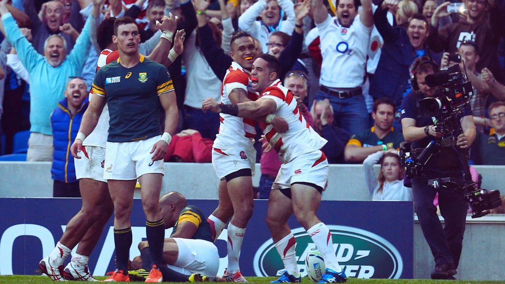 Springbok Rugby Falling The day the Springboks learned that giants can fall - japan | Rugby365