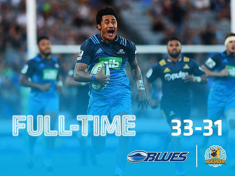 Blues edge Highlanders in Auckland thriller