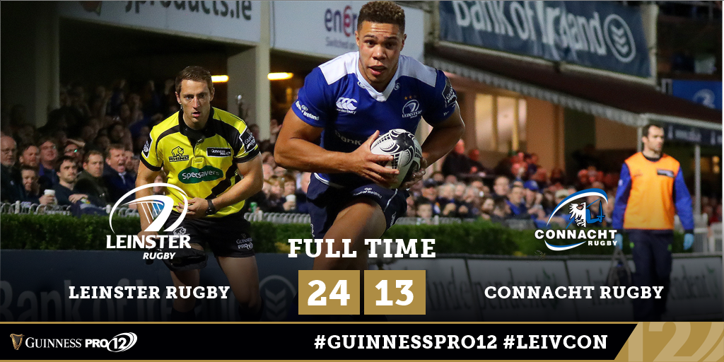 Leinster move top with victory over Connacht