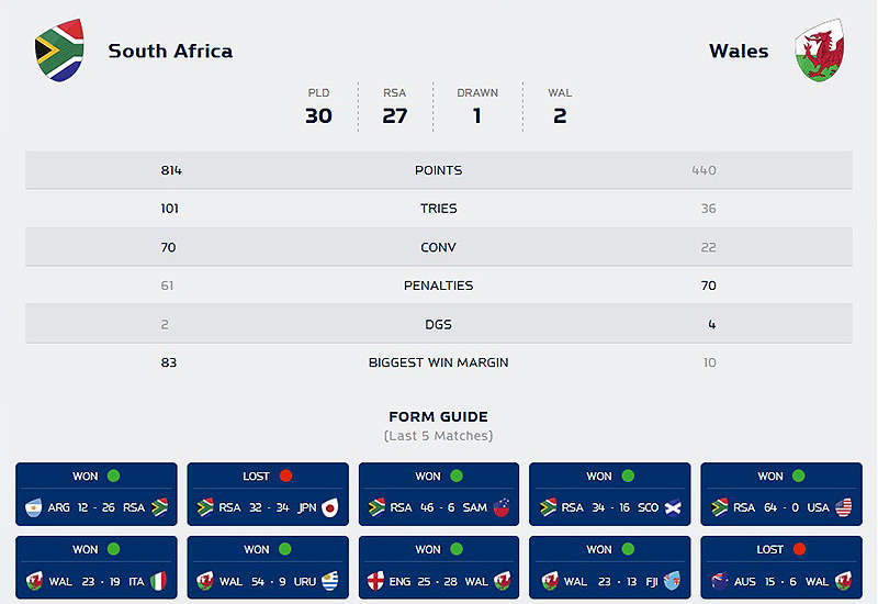Preview: South Africa v Wales