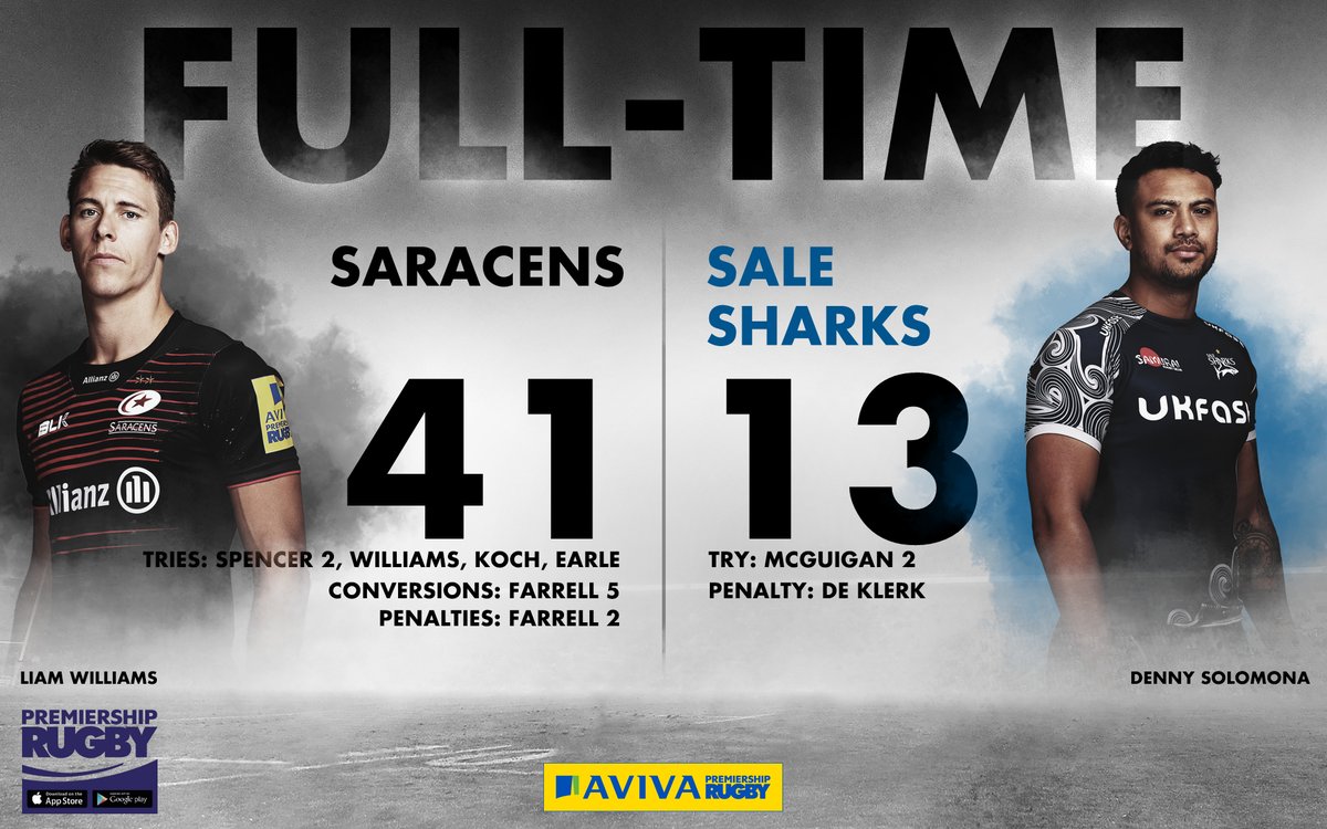 Saracens back at the top of the pile
