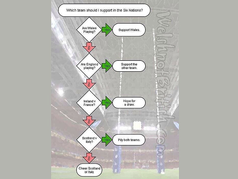 Six Nations support flow-chart