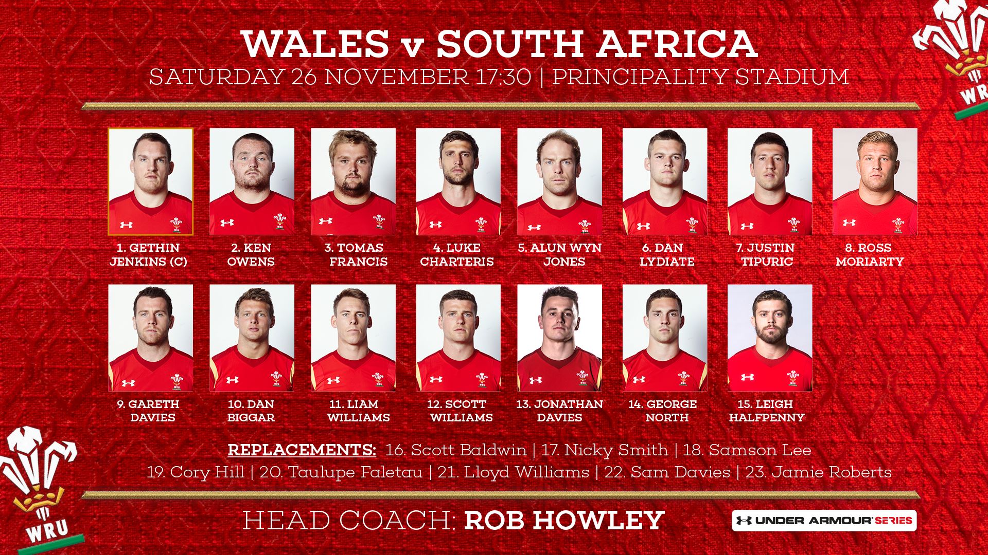 Wales change one for Boks